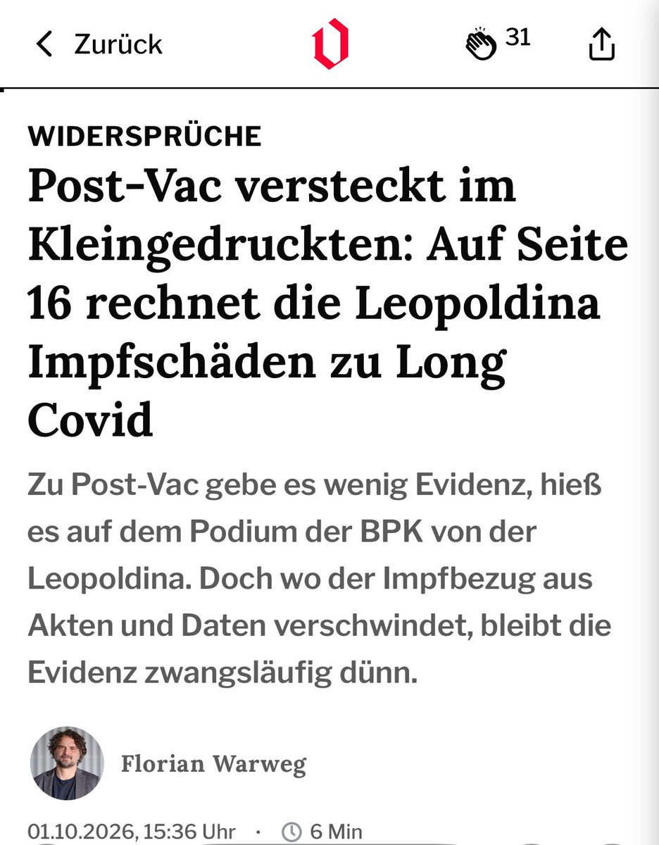 rosenbusch_'s tweet photo. „Tatsächlich klammert das Papier Post-Vac gar nicht aus, es rechnet die Impffolgen Long Covid zu. „Zu Long-COVID werden hier auch die durch COVID-19-Impfung entstandenen Krankheitsbilder gerechnet“, heißt es auf Seite 16. 

Zwei Seiten zuvor definiert dieselbe Stellungnahme Long Covid als Folge „einer SARS-CoV-2-Infektion“.“

https://t.co/NUHjN8VHkB