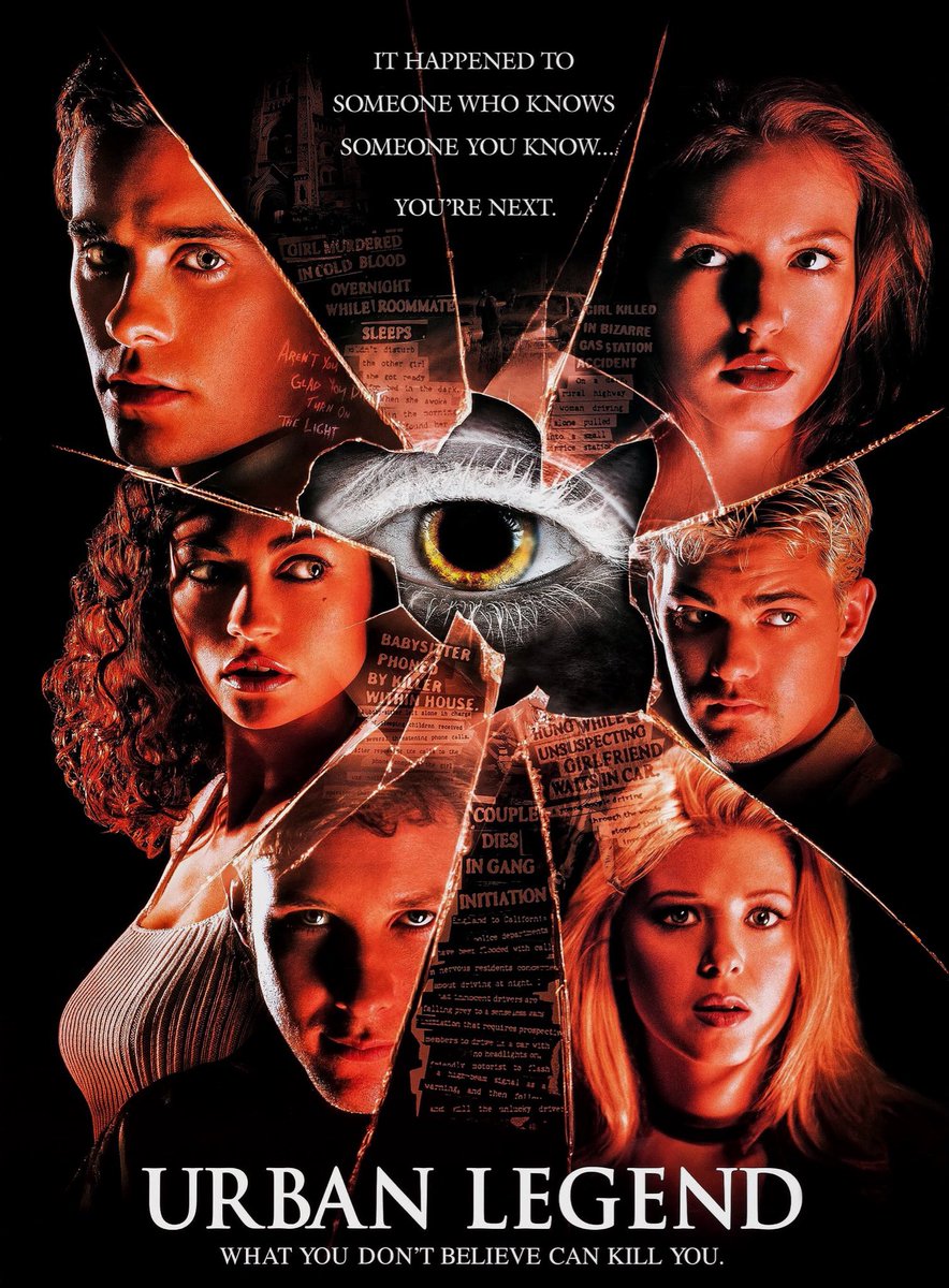 HorrorNews_fr's tweet photo. 🎃 #HorrorNewsHalloween2026
Jour 1

🎥 Urban Legend
📺 Netflix

Un tueur en série s’inspire de légendes urbaines pour commettre ses crimes dans une fac américaine.
Natalie se rend compte que le tueur semble particulièrement la cibler, elle et son groupe d’amis… https://t.co/OLLTmTAb7j