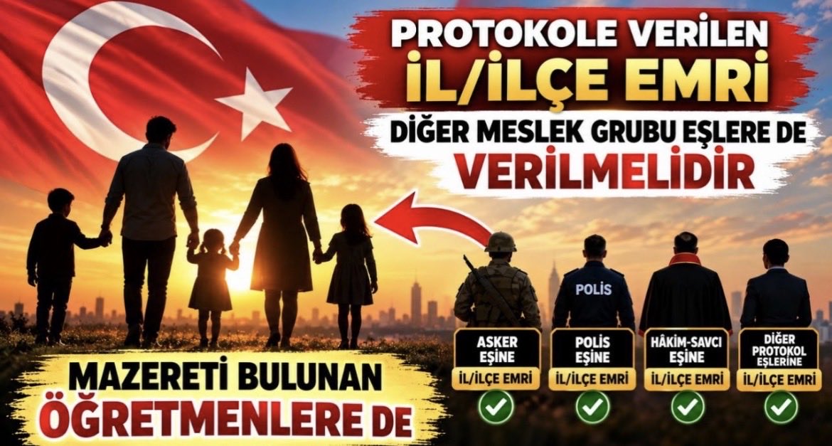 canalpercan87's tweet photo. ⚖️ “İl emri yok” açıklamasından sonra ailelerimiz hâlâ ayrı, sorunlarımız hâlâ aynı. Protokol kapsamında çözüm üretiliyorsa diğer öğretmenler için de üretilebilir. Bizi görmezden gelmeyin; tüm aileleri birleştirecek adımı atın. #TBMMAileleriBirleştir @RTErdogan @Yusuf__Tekin @cftcblnt @YilmazzGuney
