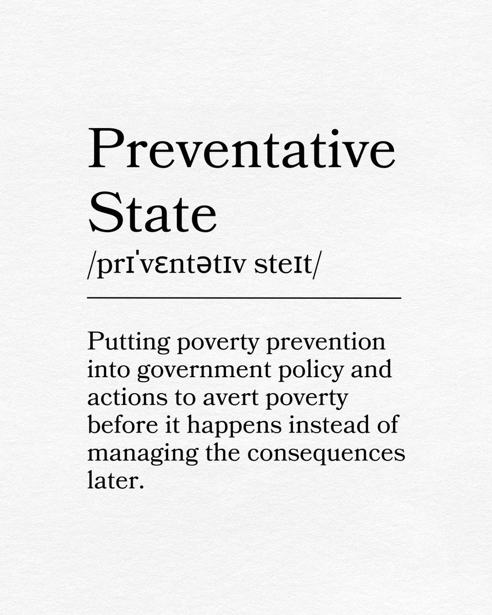 taxpayers_a_p's tweet photo. We talk a lot about the Preventative State but what does it actually mean?
The #PreventativeState is putting #PovertyPrevention into government policy and actions to avert poverty before it happens instead of managing the consequences later. https://t.co/6HiJBdS3gF
