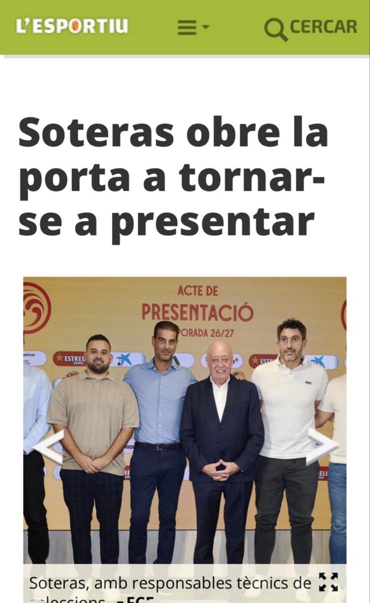 oscar_benitez_b's tweet photo. Mientras el mundo se debate entre amenazas como el cambio climático o si Rusia amenaza con atacar con armas nucleares, o si la inteligencia artificial acabará sustituyendo al ser humano, en la Federació Catalana de Futbol parece que la verdadera amenaza consiste en volver a presentar la misma candidatura.

Mientras gobiernos y expertos de todo el mundo intentan anticiparse a amenazas contra “lesa humanidad”, el fútbol catalán afronta otro fenómeno mucho más preocupante: la voluntad de perpetuar modelos de poder. 

Solo hace falta que Soteras vuelve a poner sobre la mesa su candidatura y, de repente, la inteligencia artificial parece casi un problema menor.