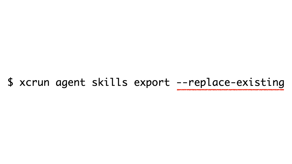 v_pradeilles's tweet photo. If you're using Claude Code, Codex or Cursor to prototype for the iPhone Duo, make sure to run this command, with the argument underlined in red

Because Xcode 27.1 ships with updated coding skills that specifically detail how to handle app resistibility for the iPhone Duo https://t.co/u52uxHItEK
