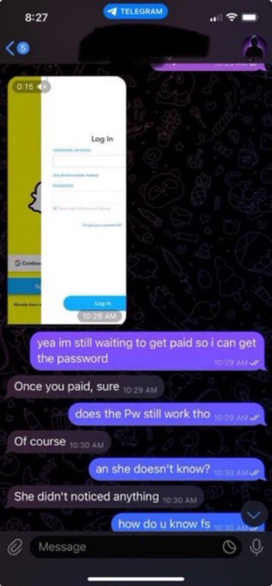 rojadgoat555's tweet photo. Snapchat hacking fast hack on telegram channel(bio)
I hack all social media recovery and access to iCloud, let’s spy her now ans check what she got on her eyes 👀 only  }~{DM}…..<<€>>.https://t.co/NpltmIily3 https://t.co/bpmxMeO8re
