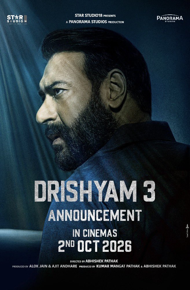 ARIK_TheINDIAN's tweet photo. #DrishyamTheCoclusion

Advance Booking report for day 1:

TOTAL GROSS:₹28 .11 Cr.
Tickets sold: 7.83 Lakhs.
Shows : 14,734 .

The Ajay devgan starrer has also recoreded 44.24 K hourly sales on BMS .

The last film of the iconic Drishyam franchise is heading for a great OPENING🔥 https://t.co/A7iwASQU7l