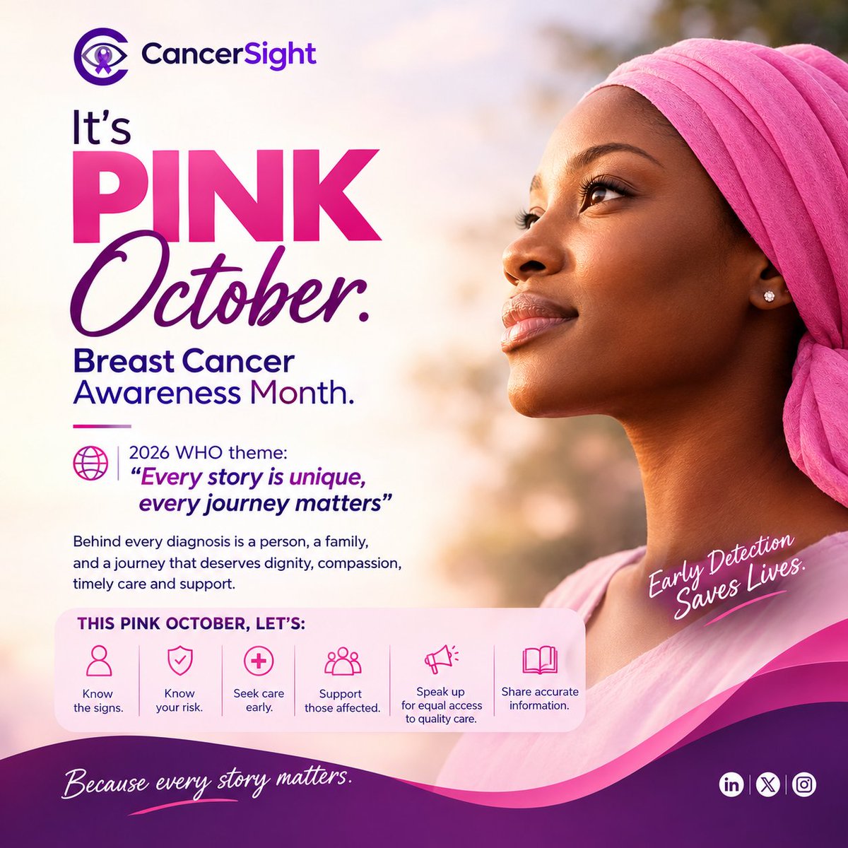 Cancer_Sight's tweet photo. It's PINK October! https://t.co/UV0nXw7mwe