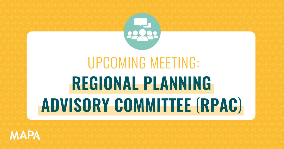 mapacog's tweet photo. 📣 Meeting Alert!
👉 Regional Planning Advisory Committee
👉 10/02 at 10 a.m.
👉 MAPA Offices, 2222 Cuming St. Omaha

💻 This meeting will take place in-person with a virtual option.

🔗 https://t.co/7vYDldqqhn https://t.co/BRAhIBF0Lk