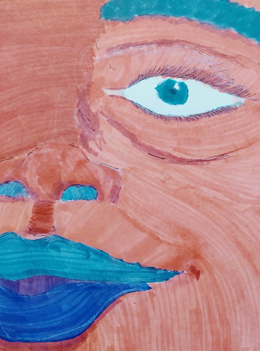 MidniteBluuu's tweet photo. Untitled Triptych; Pencil, Ink and Marker : Drawn 2022 &amp; Colored 2026

Commissions are welcome, dm here or kenyejovanne@gmail.com 

#illustration‌‌ #illustrator #portrait https://t.co/7oJ2gpB9ix
