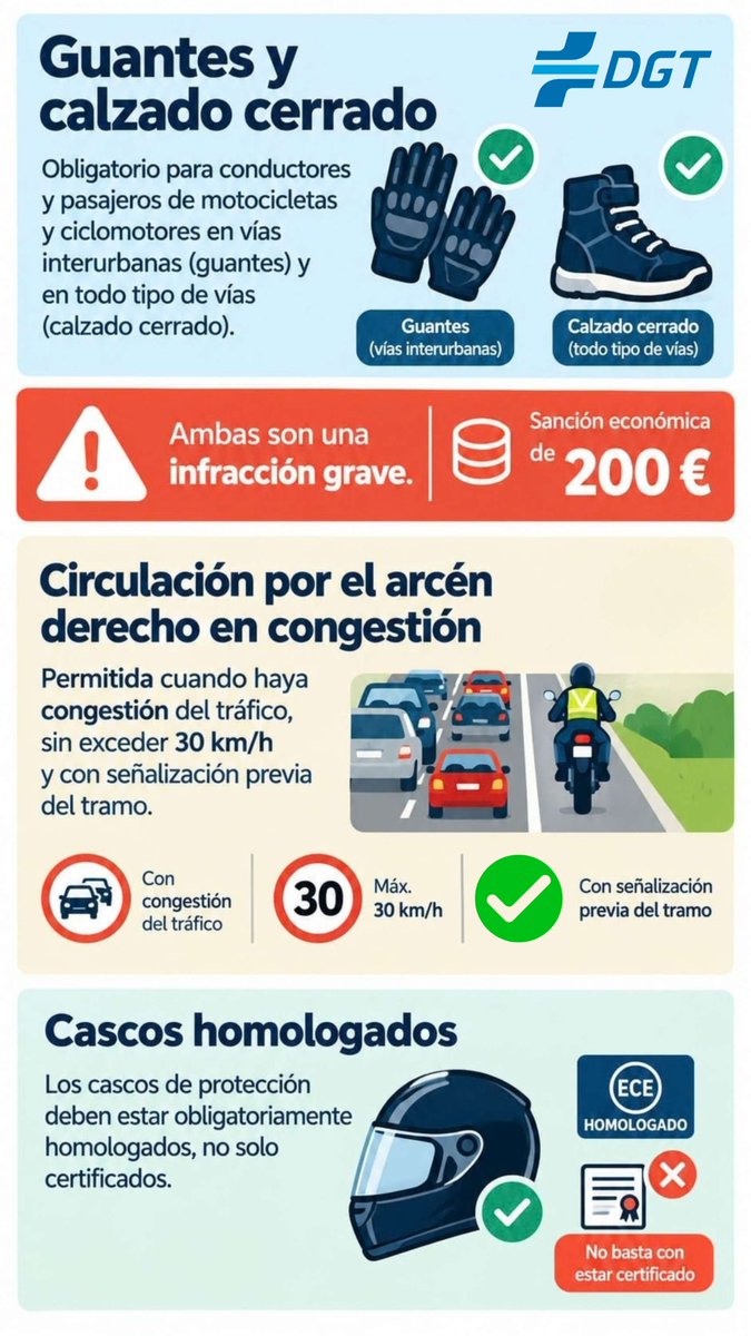 DGTes's tweet photo. 📒 HOY entran en vigor las novedades del #ReglamentoDeCirculación en materia de protección de vulnerables de la vía (peatones, ciclistas, VMP y motoristas).

🔝 La reforma sitúa a las personas y sus formas de desplazarse en el centro de la movilidad.

ℹ️ https://t.co/UGMRUpSnNu https://t.co/TGUiNTmbaU