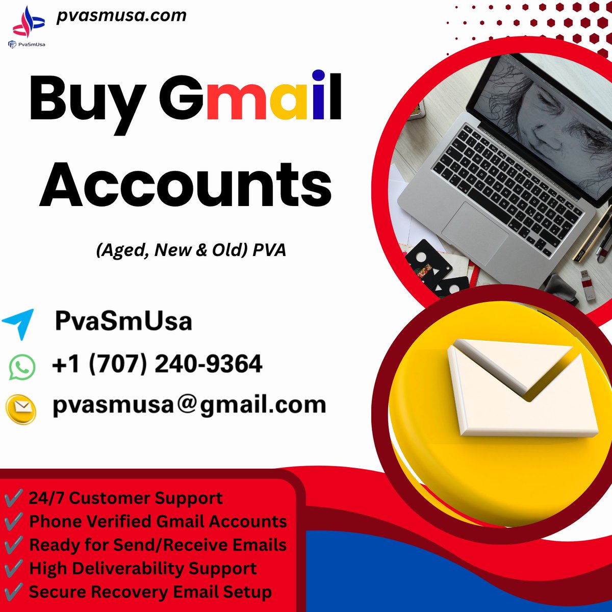 BulleUnite's tweet photo. Best Platforms to Buy Gmail Accounts (New &amp; in Bulk)

LInk : https://t.co/VTHwTv87mp

––➤Email: pvasmusa@gmail.com
––➤Telegram: PvaSmUsa
––➤WhatsApp: +1 (707) 240-9364

#oldgmail #Gmail #Pvasmusa #gmailaccounts https://t.co/nkHO83C4jW