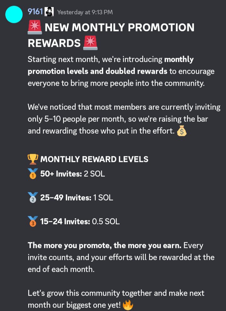 VigneshTha25231's tweet photo. Just paid out 1 SOL to one of our members for referrals.
New month, new rewards. Join and invite real traders to earn.
https://t.co/09Ns1Hgm5w

#FreeSOL #SOLGiveaway #viral
#giveaway https://t.co/w7lFWxonBv