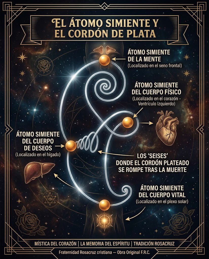 FRosacruz's tweet photo. ÁTOMO SIMIENTE, LA MEMORIA QUE NO SE DISUELVE
Así como la semilla guarda el árbol entero todavía no desplegado, el átomo simiente custodia la huella de cuanto hemos vivido. Todo lo demás se renueva sin cesar; solo él permanece, vida tras vida.
https://t.co/VSHFD9AEFi https://t.co/6boPBeWHJM