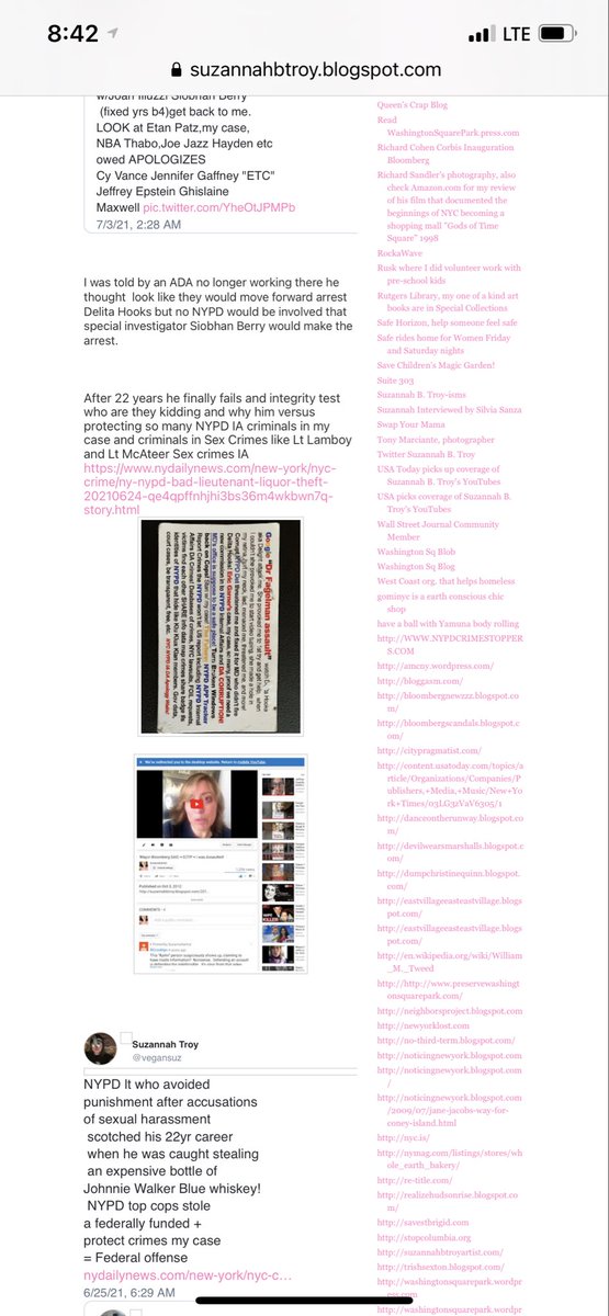vegansuz's tweet photo. Putin kidnapped Evan Gershkovich .Under  Mayor Bloomberg aka baby Putin I was too be kidnapped false arrested Saturday 4pm if I didn’t  drop charges 1 way attack of me a patient hole punched in my retina 10/1/12 at Dr Fagelman office +more crimes=0 crimes https://t.co/jUu4mJz94O https://t.co/DCyooPDzzs