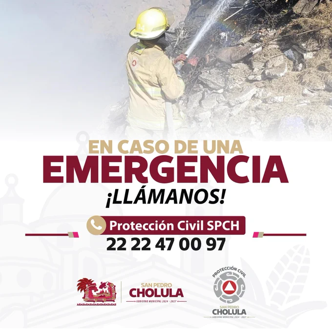 Image from Protección Civil San Pedro Cholula (@PCCholula)