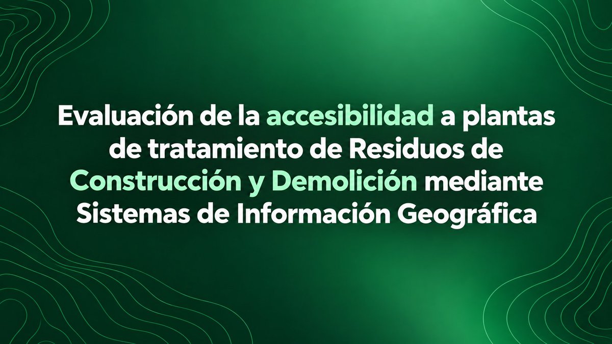 GARNOCEX's tweet photo. ♻️ Pablo Plaza, personal docente e investigador de GARNOCEX, ha presentado en la @UPCToficial su TFM sobre accesibilidad a plantas de tratamiento de residuos de construcción y demolición mediante #SIG, aportando conocimiento para una gestión más eficiente y equitativa. https://t.co/TBGraPSpNO