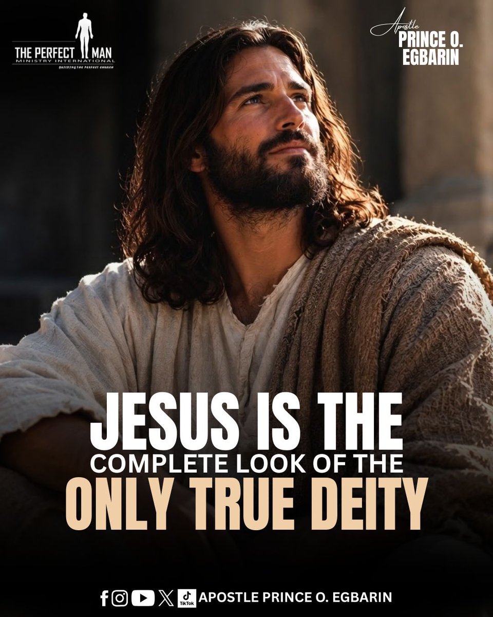 EgbarinPrince's tweet photo. 📖 Colossians 2:9 — “For in Him dwelleth all the fullness of the Godhead bodily.” ✨🙌🏽

🔥 JESUS CHRIST IS THE FULL EXPRESSION OF THE ONLY TRUE DEITY! 🙏🏽👑
Hallelujah! 🎉🙌🏽✨ https://t.co/LdaLMwPNQD