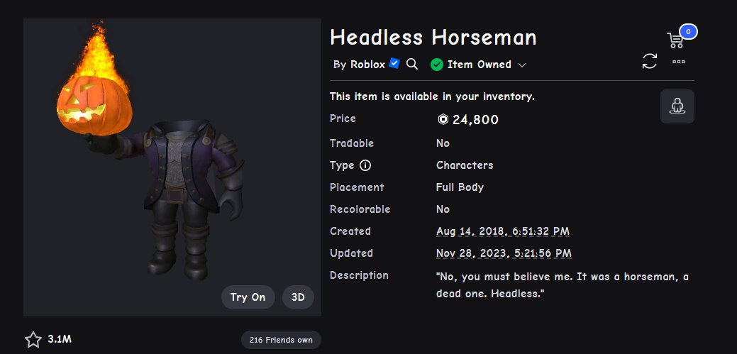 highlywantedyt's tweet photo. HEADLESS IS OUT https://t.co/6y45dIhQWt