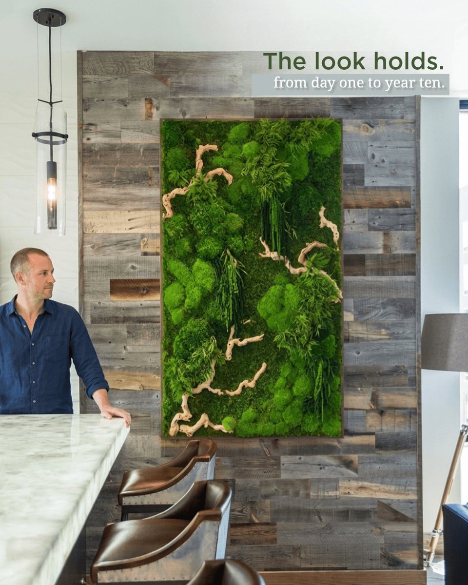 ArtisanMoss's tweet photo. Your entry sets the tone.

Preserved moss art adds depth and texture on day one. No watering. No sunlight. No extra care.

Place your order with full confidence https://t.co/SVT7ex4bD3