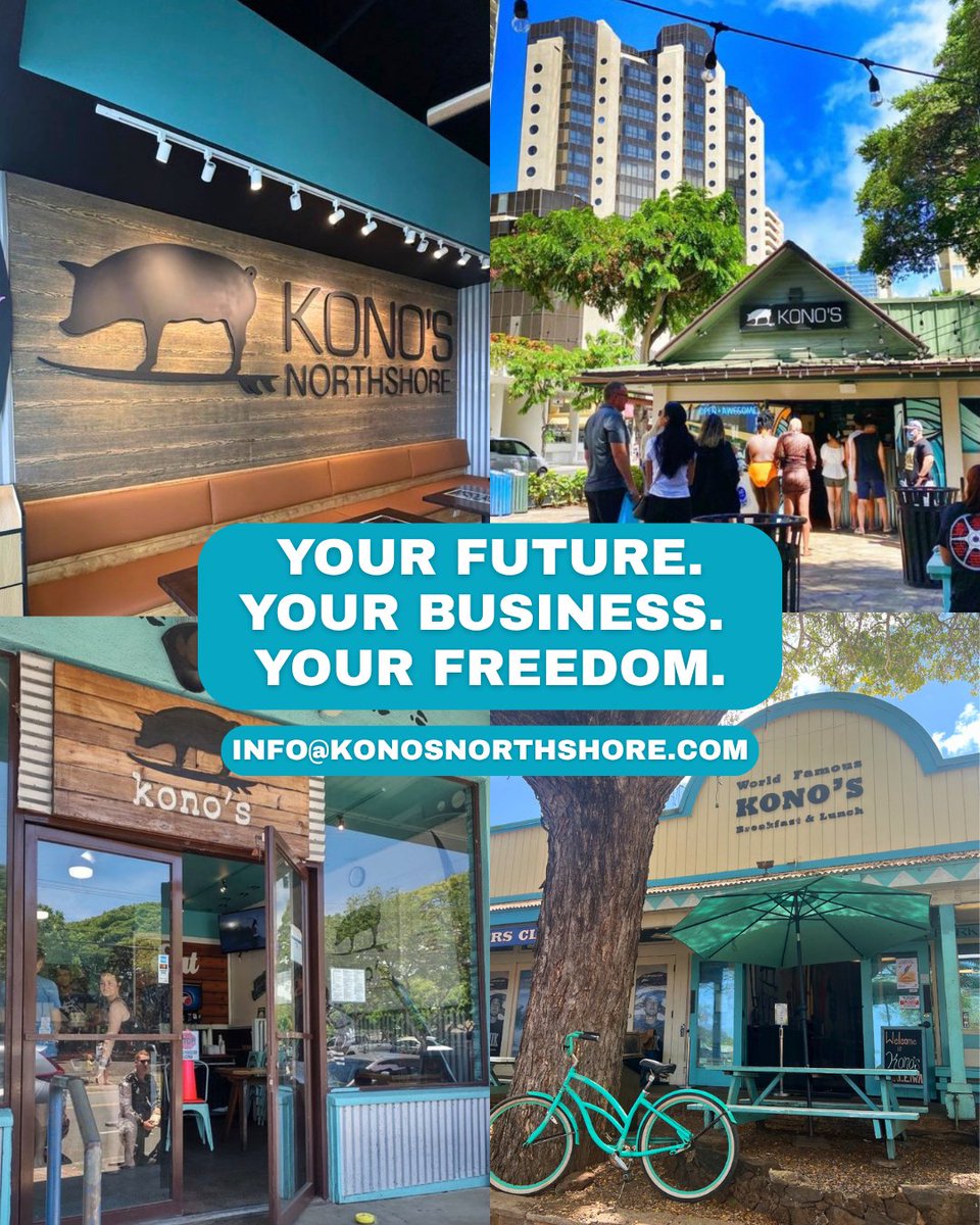 KonosNorthshore's tweet photo. Ready to be your own boss and find the freedom you've been looking for? 🌺 Kono’s Northshore offers a proven franchise opportunity with fresh flavors, strong systems, and ongoing support.
📩 Contact us today: info@konosnorthshore.com
#FranchiseOpportunity #BeYourOwnBoss https://t.co/DWKecVreIW