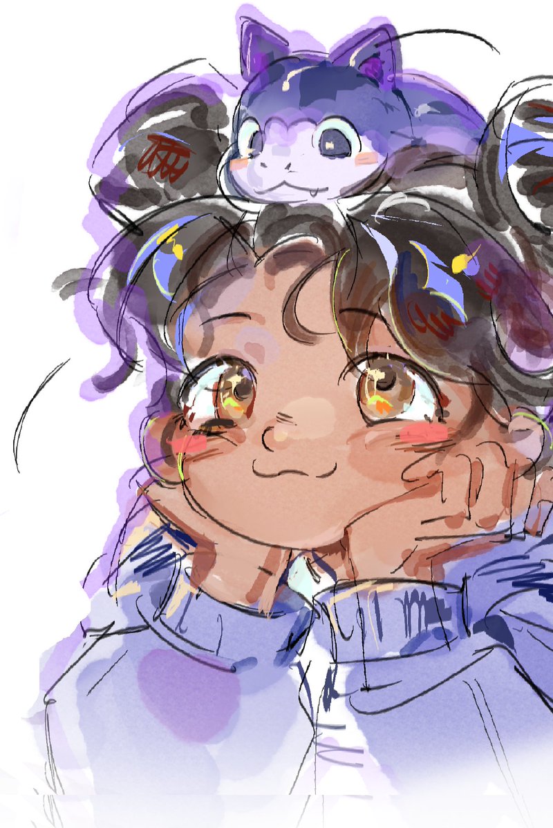linliekm's tweet photo. 🐱💜🐍 https://t.co/ilvHhWOZCP