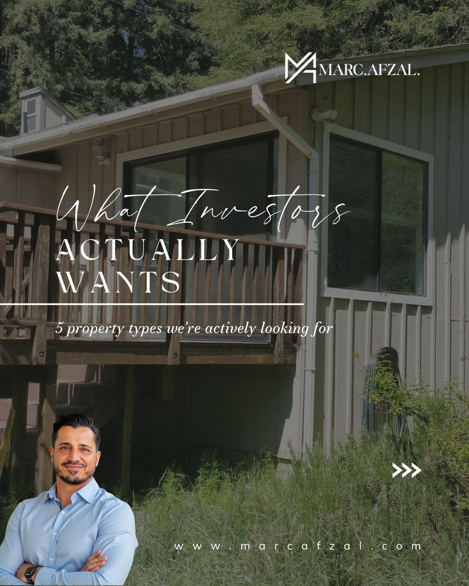 MarcAfzal_'s tweet photo. What do investors actually want? 🏠

Fixers. Tear downs. Probate homes. Off-market deals. Large lots with potential.

Agents, wholesalers &amp; sellers—if you have a property like this in the East Bay, send it my way.

DM me.

#BayAreaInvestor #OffMarketDeals https://t.co/MxVV2W5iDS