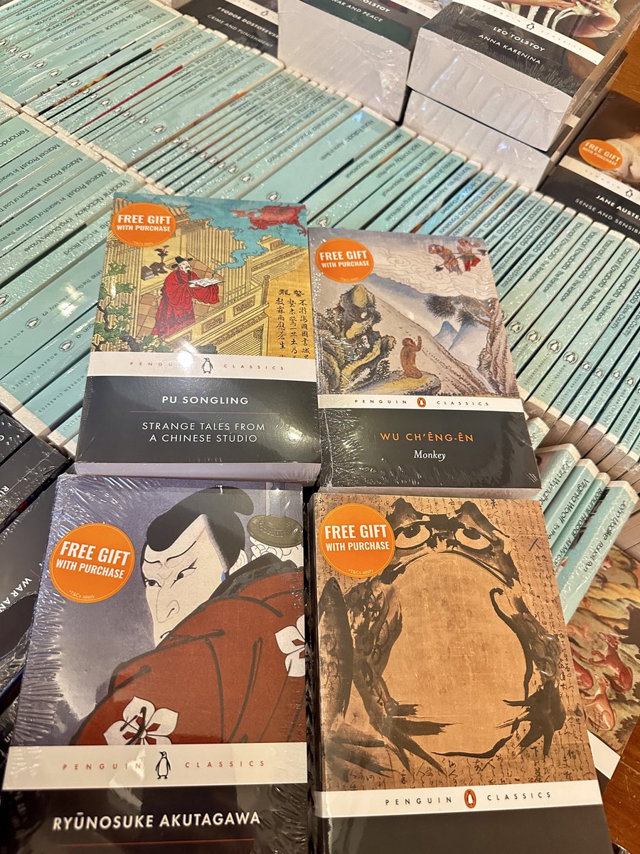 queencastles777's tweet photo. A little detour from the F1 weekend..got lost in Kinokuniya instead. This bookstore is a haven! 🫶🏻

"Just browsing" is a beautiful concept, until you meet the Penguin classics section. Treated myself to a little souvenir.. calling it a very early birthday haul.. ^teehee 😆🥰 https://t.co/UCObuWEL7O