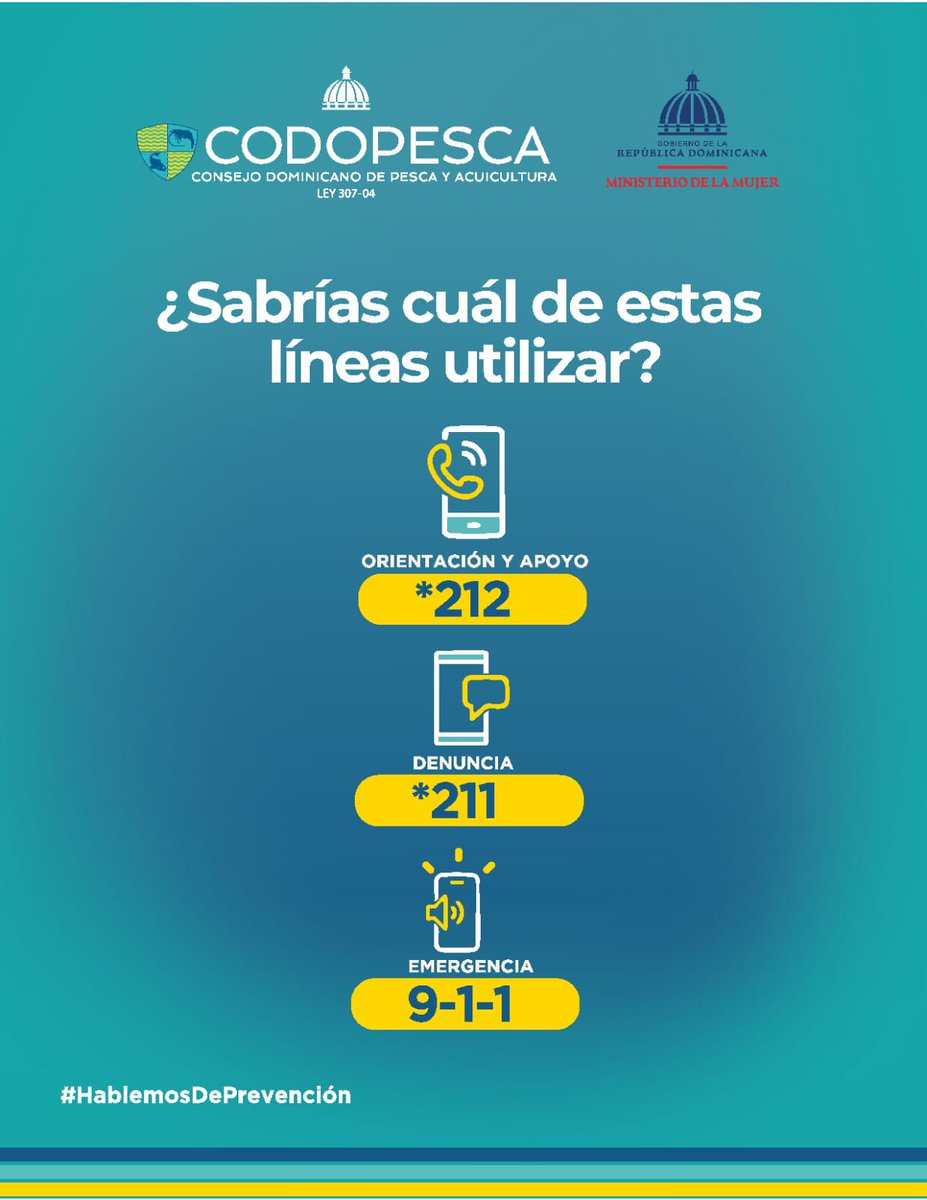 CODOPESCARD's tweet photo. La prevención también comienza en nuestro sector. El control no es cuidado, los celos no son amor y poner límites también es prevención. Hablemos de respeto, confianza y relaciones sanas. Si necesitas apoyo, busca orientación y ayuda.@MMujerRD https://t.co/4ewKUtBewx