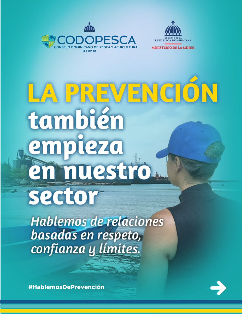 CODOPESCARD's tweet photo. La prevención también comienza en nuestro sector. El control no es cuidado, los celos no son amor y poner límites también es prevención. Hablemos de respeto, confianza y relaciones sanas. Si necesitas apoyo, busca orientación y ayuda.@MMujerRD https://t.co/4ewKUtBewx