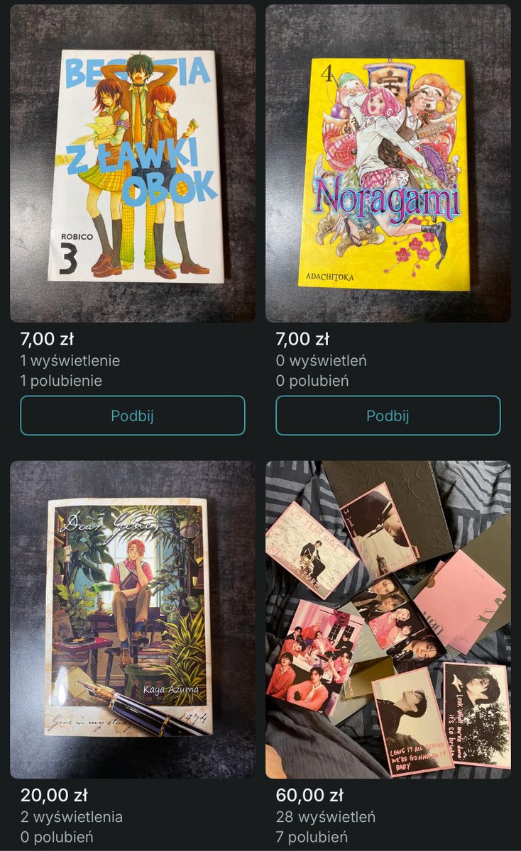 neutroraptor's tweet photo. Hej! ✨
chciałabym BARDZO sprzedać kilka książek i kpopowych albumów. książki się kurzą nieczytane… a mnie bardzo potrzeba pieniążków. (muszę zobaczyć Patti Smith oki) 

https://t.co/VHEHnPSk3S

zapraszam na mój vinted i może akurat coś znajdziecie! https://t.co/wbhiJaYx8b