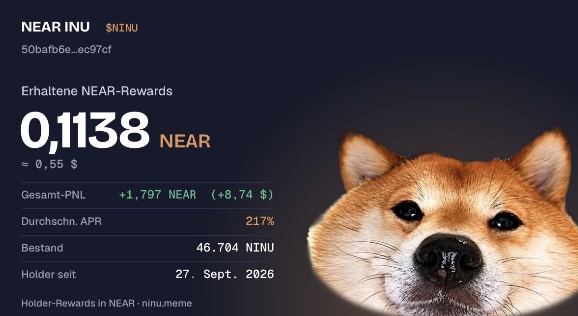 8mal3komma5's tweet photo. @NEAR_INU @NEAR_INU IT AINT MUCH BUT ITS HONEST WORK🙌🤣 https://t.co/TF7r5Z1MHR