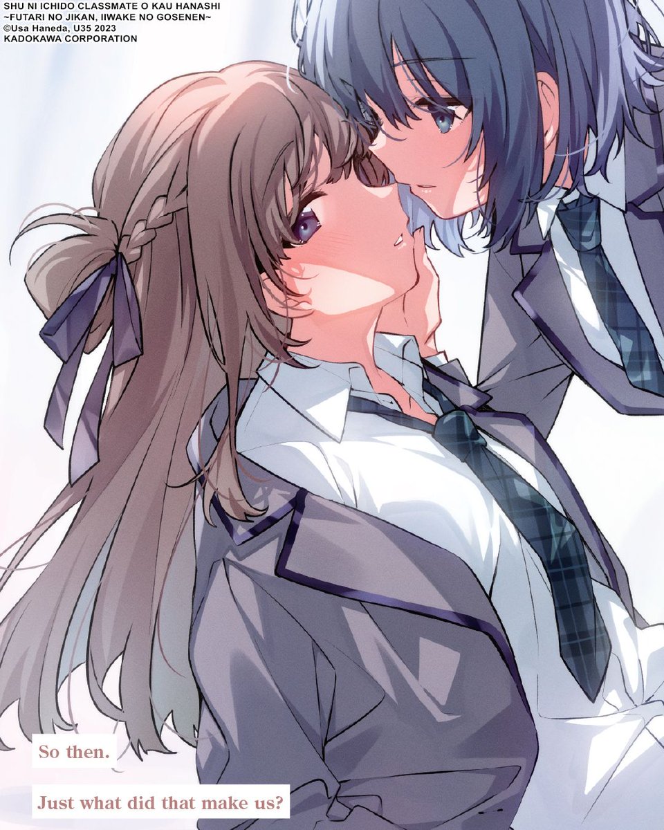 yenpress's tweet photo. Are they more than just classmates? Is this more than just a paid arrangement?💵💞 

📗 Buying a Classmate Once a Week, Vol. 1 (light novel): Our Time Together and the Five-Thousand-Yen Excuse

Pre-order now: https://t.co/9NnTHhOVt0 https://t.co/k4JPs4Fi2h