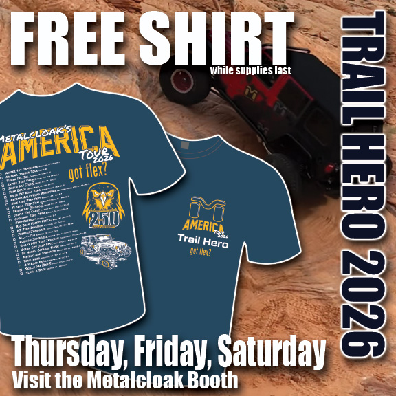metalcloak's tweet photo. The Trail Hero Vendor Expo begins today! 🏜️

Make sure you stop by our booth, hang out with the team, &amp; get a FREE 'Limited Edition' Trail Hero Shirt! (While Supplies Last)

See you out there! https://t.co/TTrUYTXaDY