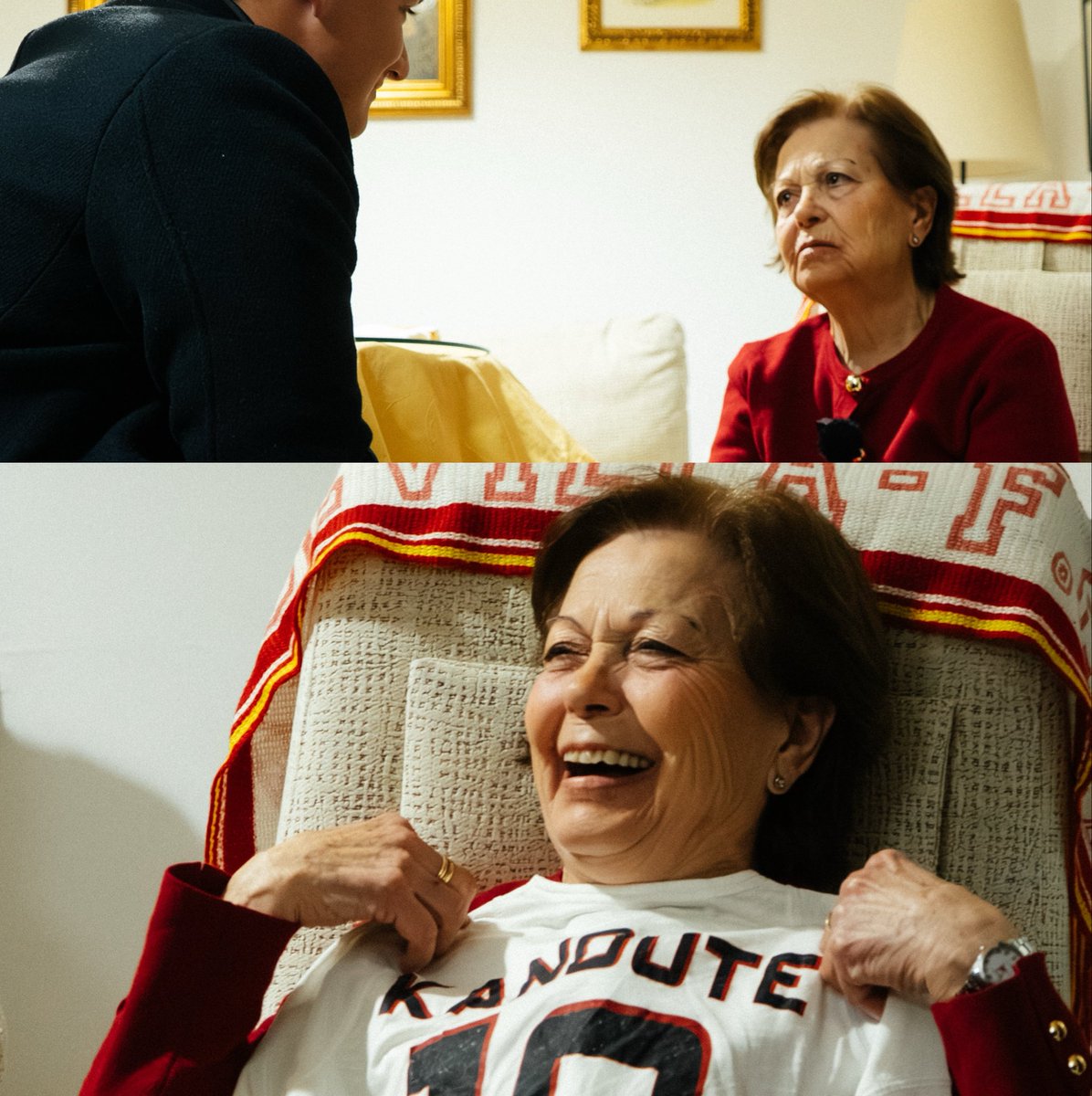 _JuanjoPonce's tweet photo. En primer lugar, me gustaría agradecer al #SevillaFC el haber otorgado el premio a esta historia que, tanto a nivel profesional como personal, tiene una gran importancia para mí.

La verdadera protagonista, Remedios, sufre de Alzheimer y tenía un sueño: conocer a Kanouté. Gracias a este reportaje, pudimos hacer que el maliense le enviase un cariñoso saludo, algo que la emocionó mucho.

Cuando conocí esta historia, sabía que tenía que ayudar en lo que fuese. Lamentablemente, a mí esto me tocó muy de cerca, ya que mi abuela sufrió esta enfermedad y apenas recuerdo hablar con ella, más allá de verla en su cama.

Desde ese momento, sabía que esto también iba en homenaje tanto a ella como a todos los afectados por esta enfermedad que, afortunadamente, cuenta con grandes profesionales detrás que luchan por paliar sus efectos.

También quiero dar las gracias a Estadio Deportivo, por ponérmelo todo fácil, y a mis compañeros, con los que comparto el trabajo día a día.

❤️ Un fuerte abrazo a todos.