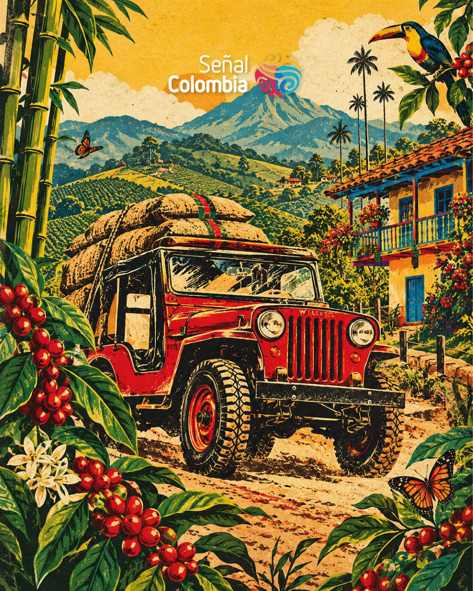 SenalColombia's tweet photo. ☕🇨🇴 Del grano que se recoge en nuestros campos al tinto que llega a la mesa.

En olleta, con panela, en filtro de tela o cafetera… el tinto sale con todo: despierta, acompaña, conversa, trabaja y hasta ayuda con la digestión.

☕ ¿Sumercé cómo se toma el tintico? https://t.co/iVSj4gGiYD