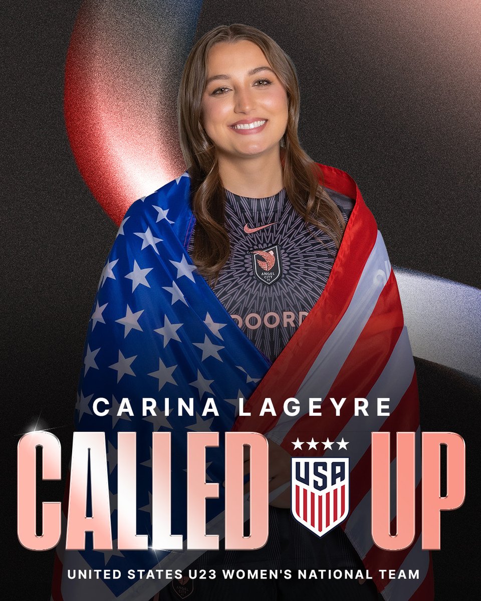 weareangelcity's tweet photo. Another call up! 🇺🇸  Carina Lageyre will join the @USWNT U23s as an injury replacement player for the October FIFA window. Let's go, Carina! https://t.co/w6ZP0wJ2b4