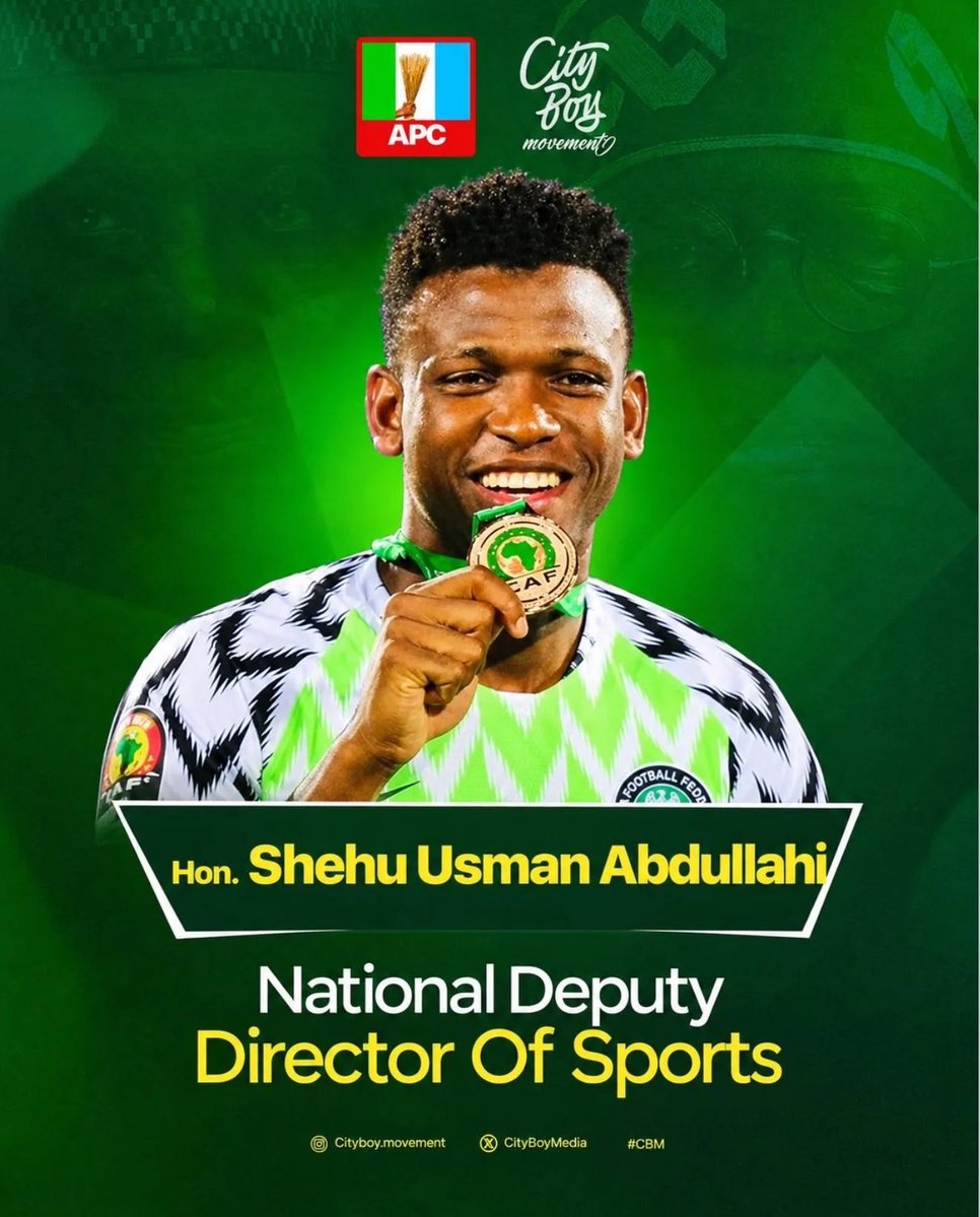 instablog9ja's tweet photo. City Boy Movement appoints Super Eagles stars Shehu Abdullahi, Kenneth Omeruo to key national leadership roles https://t.co/TihYdzA3C9