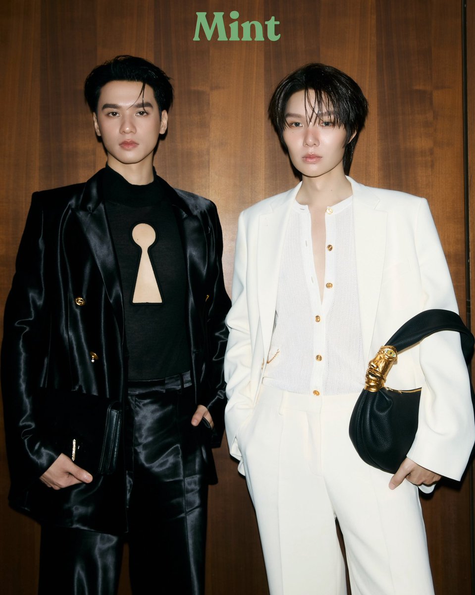mintmag_th's tweet photo. หยินหยาง! #MintReports ส่งภาพหล่อของ ‘เก่ง-น้ำปิง‘ พร้อมแล้วกับการร่วมชมแฟชั่นโชว์ Schiaparelli Ready-To-Wear Spring/Summer 2027 ที่จะมีในค่ำคืนนี้ โดยถือเป็นการร่วมชมโชว์กับทาง #Schiaparelli ครั้งแรกของทั้งคู่💚

#SchiaparellixKENGNAMPING
#PFW #KengNamping #nampingsterㅤ #KengHarit 
#MintMagTH