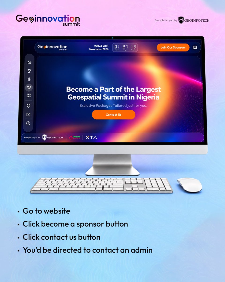 Geoinnovation_'s tweet photo. Follow this guide to find the registration option that’s right for you 
✔️Paid packages 
✔️Sponsorship 

Registration is open! Secure your spot at https://t.co/1k1hEqlCaE 

Follow @geoinnovationsummit for updates as we count down to the summit.

#geoinnovationsummit2026 https://t.co/loii8krKGY