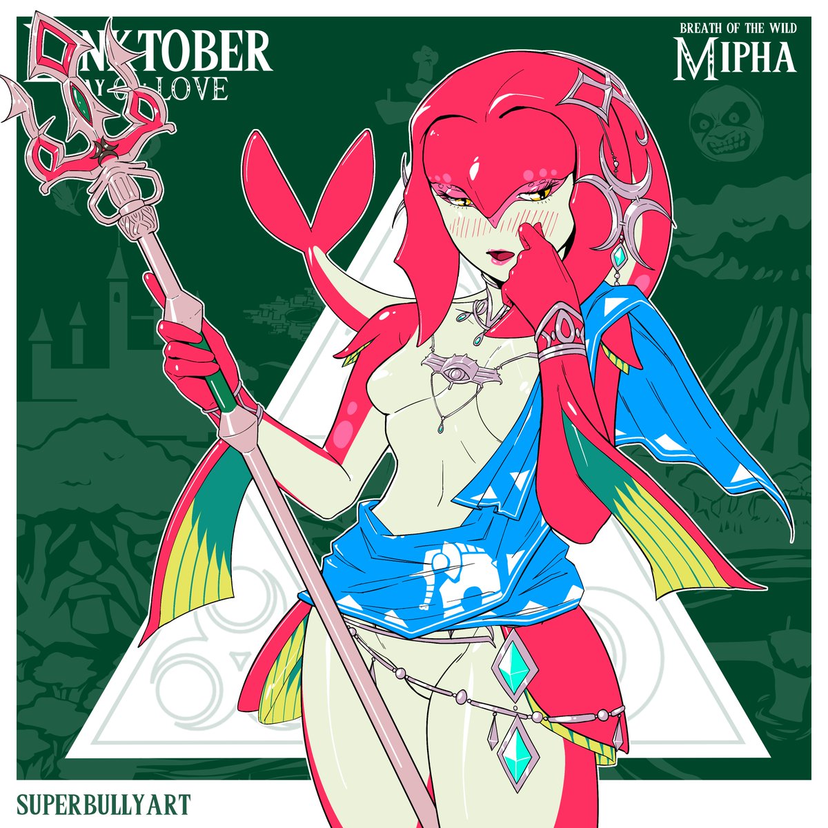 SuperBullyArt's tweet photo. #Linktober2026 Day 1. Love - Mipha
.
I think about Mipha making that armor for Link in BotW all the time
.
#linktober #zelda #fanart https://t.co/t1OQHuAUcm