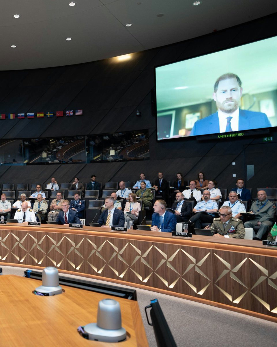 WeAreInvictus's tweet photo. “We must think just as seriously about what happens to them after they have served, particularly when they return wounded, injured or sick.”

Today, Prince Harry, The Duke of Sussex, alongside senior members of the Invictus Games Foundation reinforced the importance of long-term recovery support for wounded personnel during a visit to NATO Headquarters.

We outlined our work in Ukraine through our Signature Programme and how we plan to establish 21 Invictus Recovery Spaces across the country by 2027.

These spaces will bring adaptive sport into existing veterans’ hubs and rehabilitation facilities and will help more Ukrainian veterans access opportunities for recovery through sport, close to home.

Read more about our work in Ukraine and the discussions at NATO here: https://t.co/JXbag1sRPx