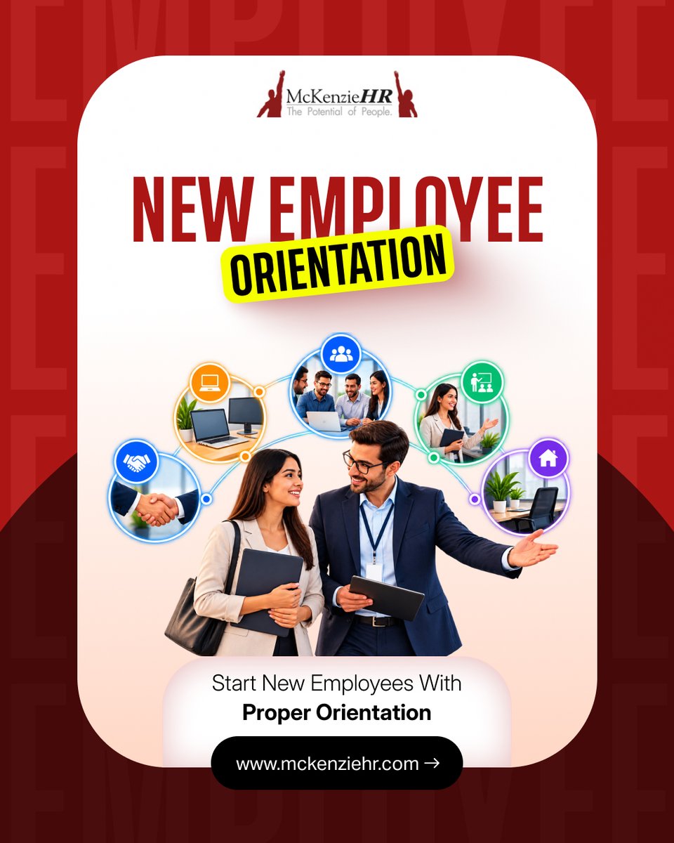 BobMcKenzie2's tweet photo. 👋 Hiring someone is only the beginning. What happens after they join your organization matters too.

McKenzieHR helps businesses create and deliver customized new employee orientation programs designed specifically for their organization.
From new-hire paperwork to onboarding, McKenzieHR can manage every aspect of the new-hire process and help employees get off on the right foot.

A structured beginning gives new employees a clearer introduction to your organization and helps establish the foundation for their experience with your company.
📞 904-655-2120
🌐 https://t.co/48BBUPfnbv

#EmployeeOnboarding #NewHireOrientation #HRServices #HumanResources #EmployeeExperience #Hiring #HRConsulting #BusinessGrowth #McKenzieHR