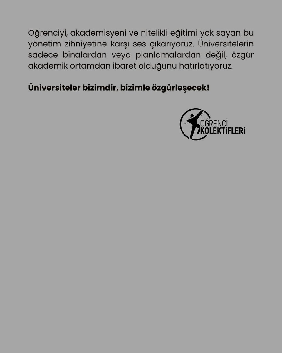 kolektifler35's tweet photo. 📌 Kadir Has Üniversitesi’nde planlama yok, muhatap yok, DERS YOK! 

İlk günden iptal edilen dersler, atılan hocalar, plansız atılan adımlarla birlikte bize  yüklenen bu ağır maddi ve manevi faturaları kabul etmiyoruz. 

Öğrenciyi, akademisyeni ve nitelikli eğitimi yok sayan bu yönetim zihniyetine karşı ses çıkarıyoruz! 

Üniversiteler bizimdir, bizimle özgürleşecek!