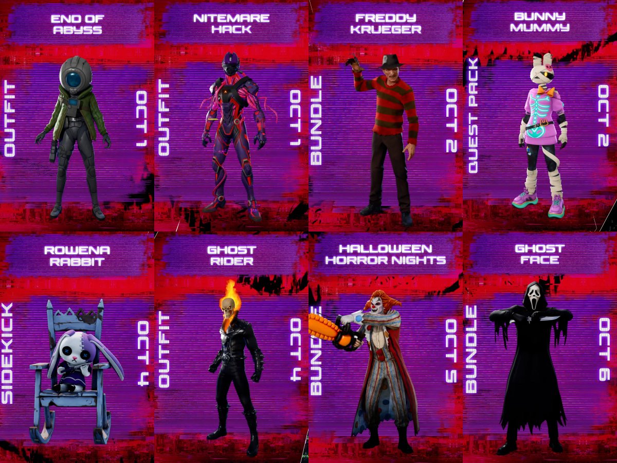 Fortnite Item Shop Dates: Halloween & Collab Skins