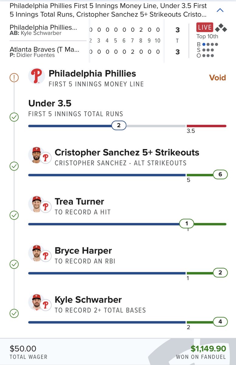 Twlocks1's tweet photo. MLB wildcard treating us right ! Cash the dubclub ✅✅ 

https://t.co/8YfyxWiqyt https://t.co/kbgLR3eg1M