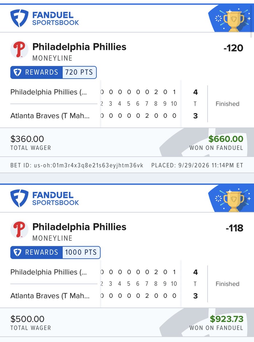Twlocks1's tweet photo. MLB wildcard treating us right ! Cash the dubclub ✅✅ 

https://t.co/8YfyxWiqyt https://t.co/kbgLR3eg1M