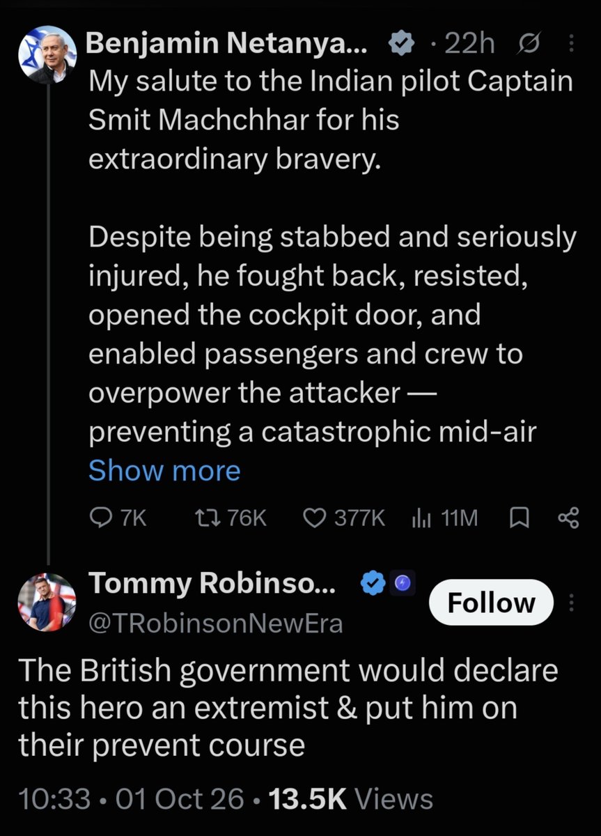 EnglishBelle3's tweet photo. Is he so thick that he actually believes this false flag, or just can't resist kissing Bibi's arse? https://t.co/3wKyHvDFj4