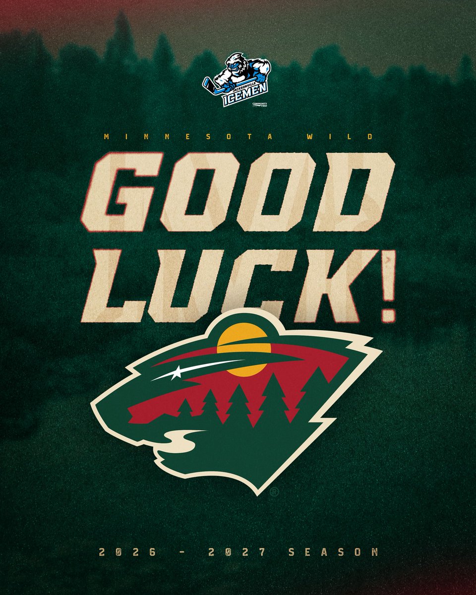 JaxIcemen's tweet photo. GOOD LUCK THIS SEASON, BIG BRO!! 👊💚 @mnwild #mnwild https://t.co/MbEblAVG7f