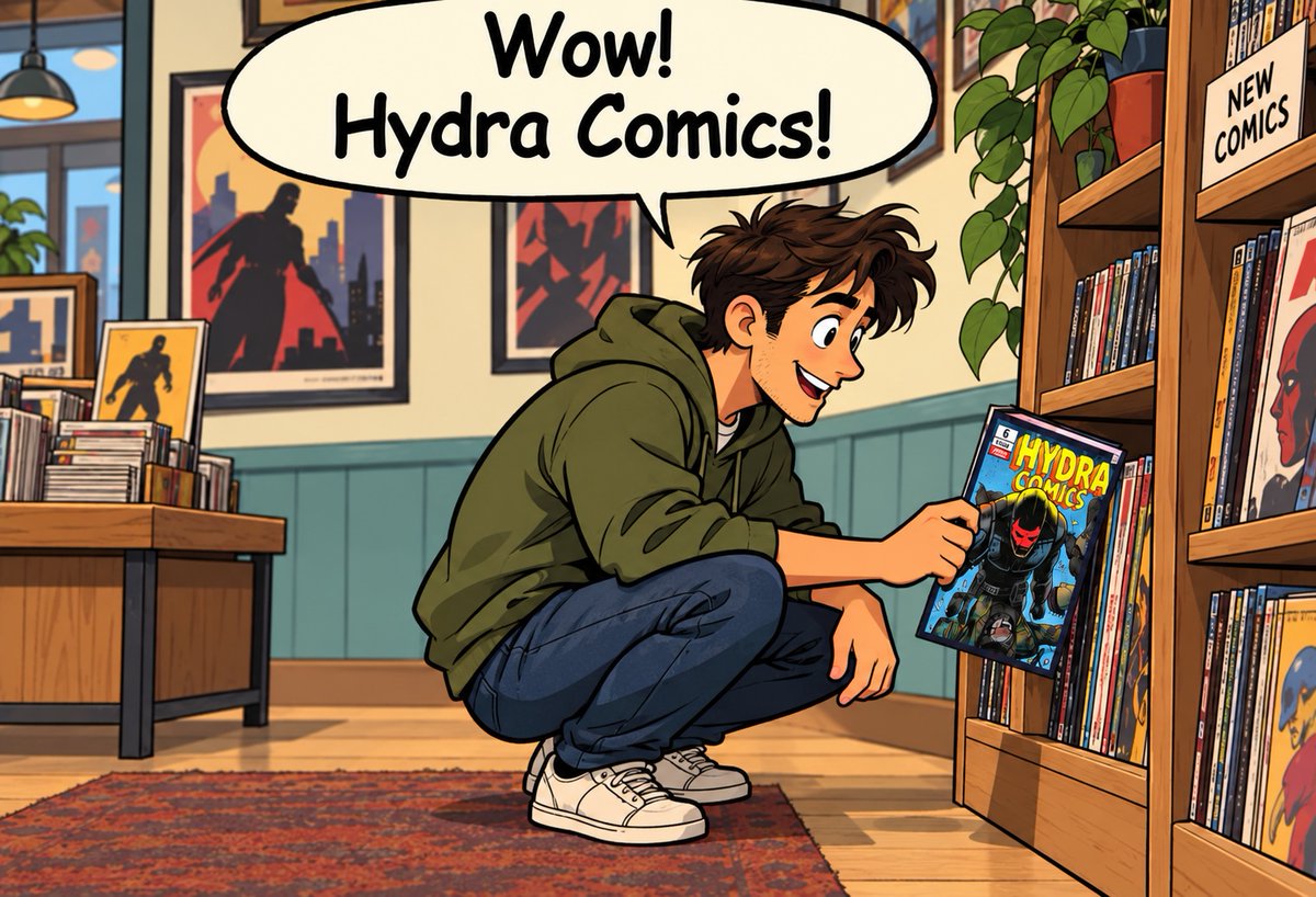 ComicsHydra's tweet photo. Sei dieser eine coole Typ im Comicladen!

Kein Comicladen in der Nähe? Hier gibt es die beste Comicserie aus Deutschland:
https://t.co/rIFflTDLiT