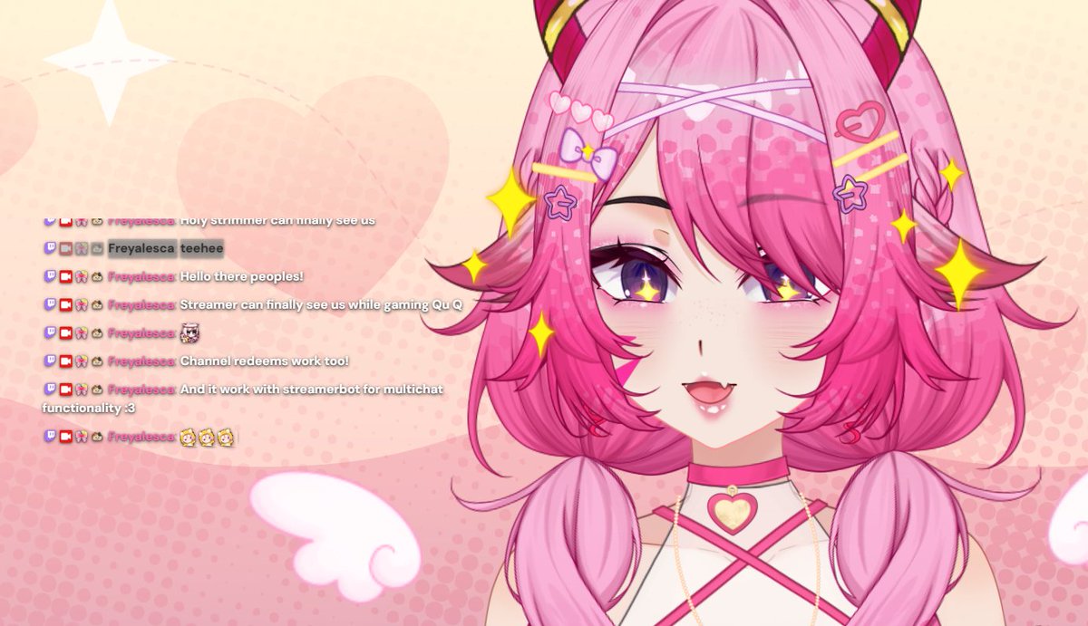 Freyalesca's tweet photo. Vtubers! ‼️Do you find it hard to read chat while you're gaming?? 💬
Want to read chat without making it obvious you're looking at that second monitor? 
Maybe you only have 1 monitor? 

I use a transparent chat overlay that goes ON TOP of your  windows so you can game while making reading chat SO MUCH EASIER! I always kept missing chat especially when I have moment when I have to lock in but this has made it so much better for my overall quality of streams and making sure I can interact with my chat more.❤️ Also if you use streamerbot it can work for multichat as well if you use it, just create and new widget and put your streamerbot chat url in :3 

It's only visible to you so as long as you're not streaming your desktop, you can arrange it for wherever you need it :D 

🔗Below is where you can find it ! ⬇️

I hope this helps <3