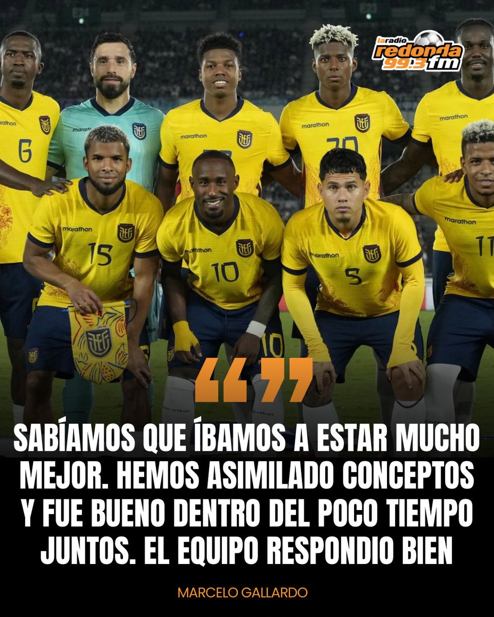 RedondaTv's tweet photo. 🇪🇨🗣️ ¡GALLARDO HABLÓ TRAS LA DERROTA ANTE JAPÓN!
Marcelo Gallardo analizó el empate 0-0 y la caída en penales de La Tri en la Copa Kirin.
💬 “El equipo respondió bien”.
#latri #ecuador #gallardo #japon #copakirin https://t.co/3ZNbKv9aV6