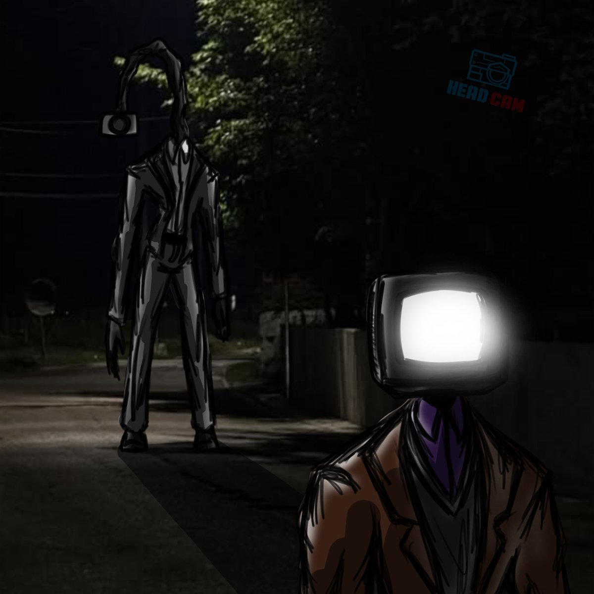 HeadCam_'s tweet photo. Run away little Tv.. That's not him.. 

#SKIBIDITOILET #SkibidiToiletfanart #Anomaly https://t.co/tT5c8jz16H